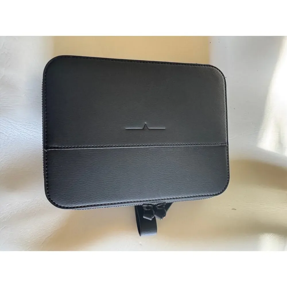 Von Holzhausen Tech Organizer Case Black Vegan Leather Watch Travel Case